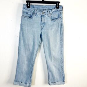Levi’s Women's Size 27 Jeans Light Blue Skinny Stretch Capri